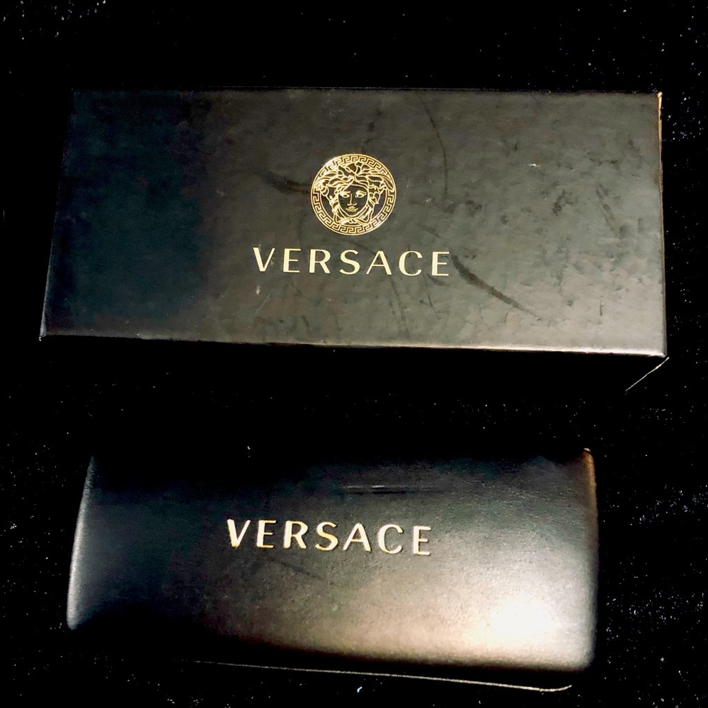 Versace sunglass case and box